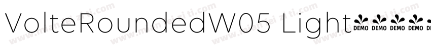 VolteRoundedW05 Light字体转换